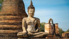 Buddhist Statues at the temple, Thailand